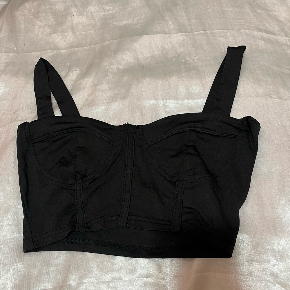 Black crop top